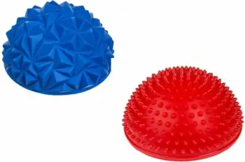 Set gjysmë-toptha sensorialë Tullo, 2 copë, sipërfaqe me gjemba, shumëngjyrësh