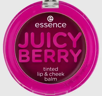Balsam për buzë dhe faqe Essence Juicy Berry, 3 g