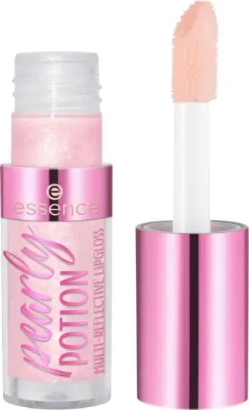 Shkëlqyes për buzë Essence Pearly Potion Multi-Reflective, 01 Golden Peach, 2.5 ml