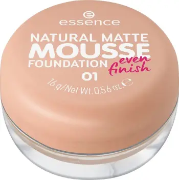 Krem pudër Essence Natural Matte Mousse Foundation, 01