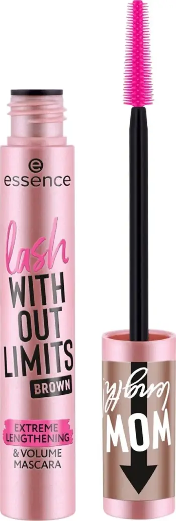 Maskarë për qerpikë Essence Lash without limits 02 brown, extreme lengthening & volume, 13ml