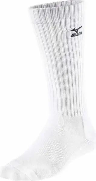 Çorape për volejboll Mizuno, të bardha