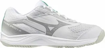 Atlete për fëmijë Mizuno Cyclone Speed 5 Jr, sallë sportive, të bardha
