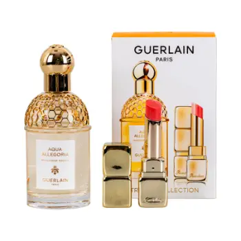 Set Guerlain Eau de Toilette Mandarine Basilic Aqua Allegoria, 75ml + Kiss Kiss Bee Glow N° 309