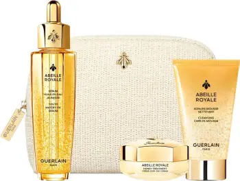 Set për fytyrë Guerlain Abeille Royale Age-Defying Programme Youth Watery Oil Serum për femra, 50ml+15ml+40ml+çantë