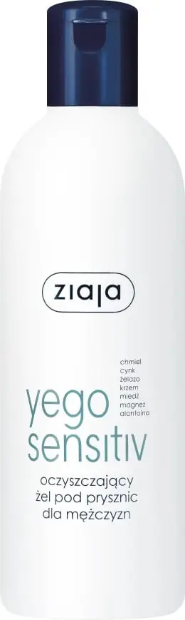 Xhel dushi për meshkuj Ziaja Yego Sensitiv, 300 ml