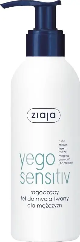 Xhel pastrues fytyre për meshkuj Ziaja Yego Sensitiv 200ml