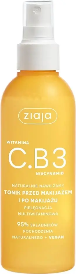 Tonik për fytyrë Ziaja Vitamin C.B3 Before and After Makeup për femra, 190ml