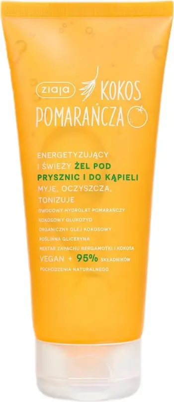 Xhel për dush dhe banjë Ziaja Coconut Orange Energizing and Fresh për femra, 200ml