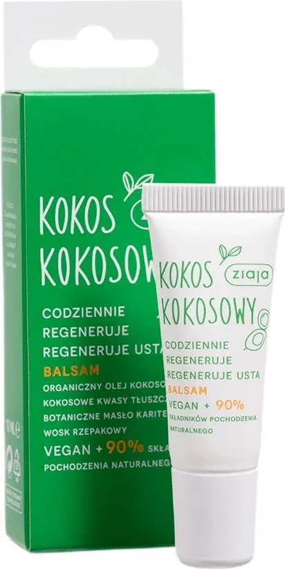 Balsam për buzë Ziaja Coconut Coconut Regenerating për femra 10ml - 1