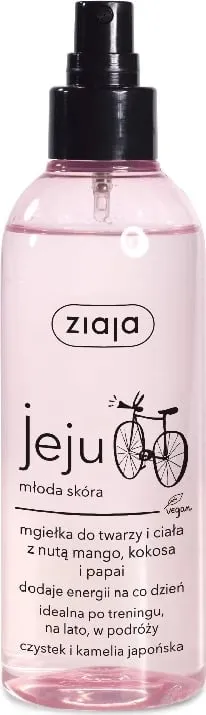 Spray për fytyrë dhe trup Ziaja Jeju Pink, mjegull freskuese, 200ml - 1