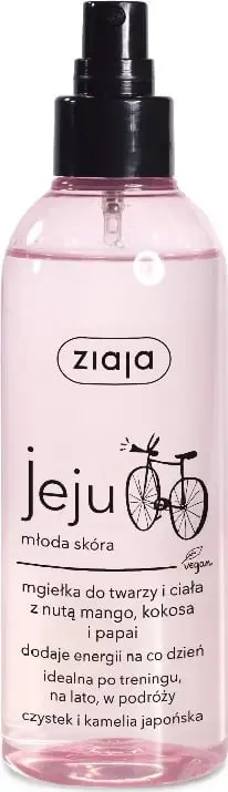 Spray për fytyrë dhe trup Ziaja Jeju Pink, mjegull freskuese, 200ml