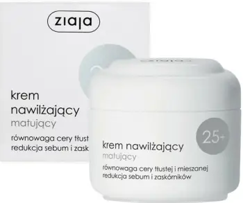 Krem hidratues matifikues për femra Ziaja 25+ lëkurë e yndyrshme/mikse, 50ml
