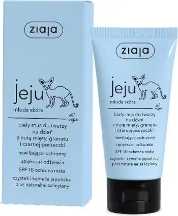 Maskë fytyre për femra Ziaja Jeju White Face Mask SPF10, 50ml