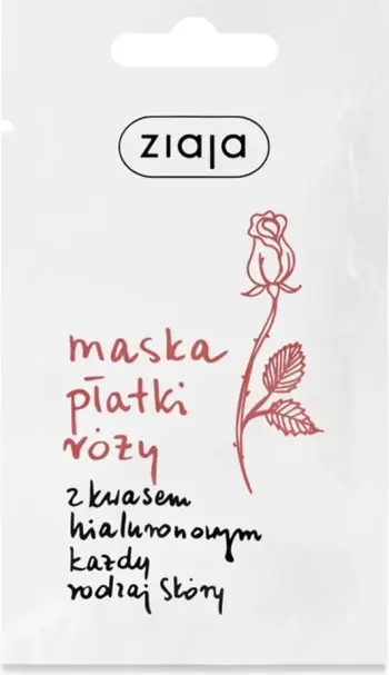 Maskë fytyre për femra Ziaja Rose Youth Mask me Acid Hialuronik, 7ml