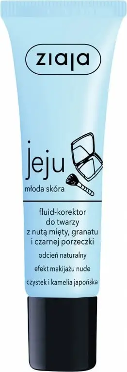 Korrektor fluid për fytyrë Ziaja Jeju, nuanca natyrale, 30ml