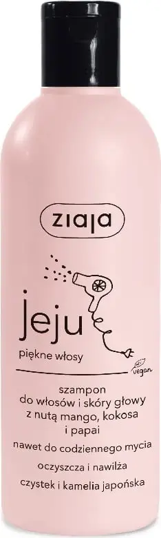 Shampon për flokë dhe skalp Ziaja Jeju Hair and Scalp Shampoo për femra mango kokos papaja 300ml