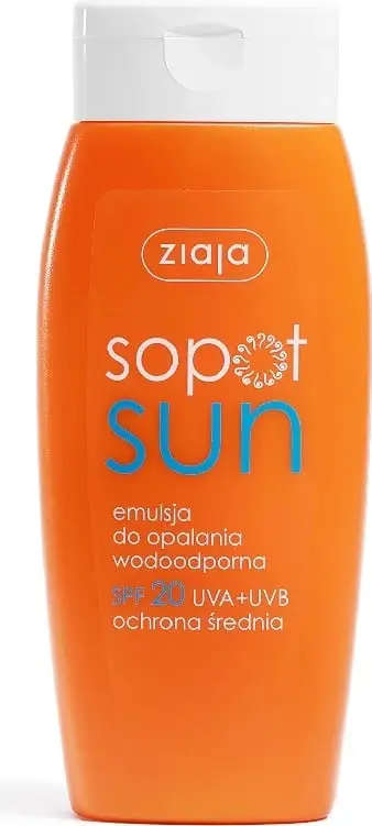 Krem dielli Ziaja Sopot Sun, SPF20, rezistent ndaj ujit, 150ml