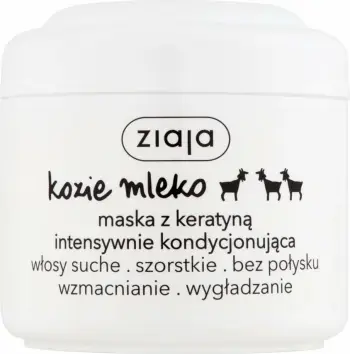 Maskë për flokë për femra Ziaja Goat Milk me Keratinë, 200ml