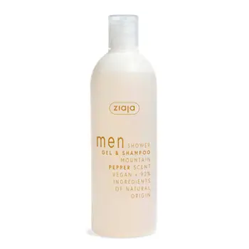 Xhel dushi dhe shampo Ziaja Men Mountain Pepper, 400 ml