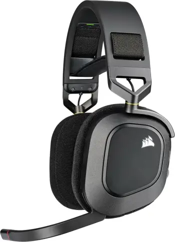 Kufje CORSAIR HS80 RGB, wireless, të zeza