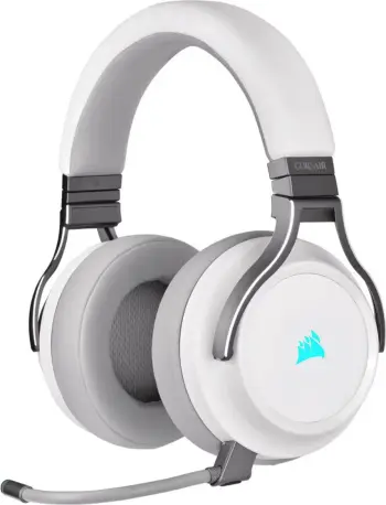 Kufje wireless Corsair Virtuoso RGB, 50mm, 7.1 surround, të bardha