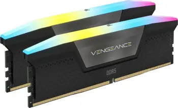RAM Memorje Corsair Vengeance RGB 64GB (2x32GB) DDR5 6000MHz CL30, e zezë
