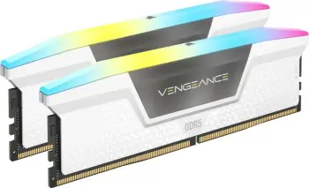 RAM Memorje Corsair Vengeance RGB 64GB (2x32GB) DDR5 6400 CL32 bardhë