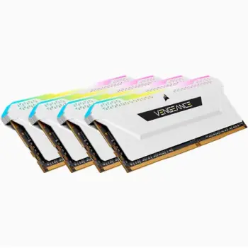 RAM Memorje Corsair Vengeance RGB 64GB (4x16GB) 3200MHz CL16, e bardhë