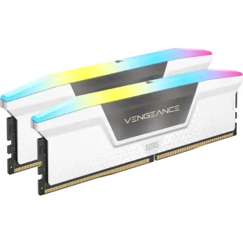 RAM Memorie DDR5 CORSAIR DIMM Kit 64 GB / 6000 MT/s – CL30 – VENGEANCE RGB / Bardhë