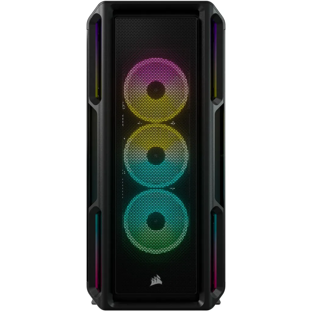 Kasë Midi Corsair iCUE 5000T, RGB, e zezë - 1