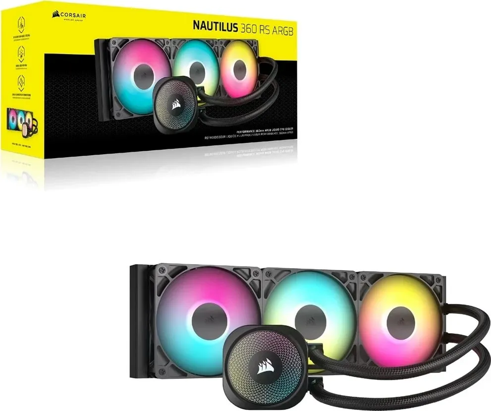 Ftohës ajri Corsair NAUTILUS 360 RS ARGB, për procesor, i zi - 2