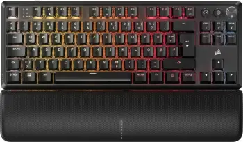 Tastierë mekanike Corsair K70 CORE TKL, me ose pa kabllo, RGB, QWERTZ, e zezë