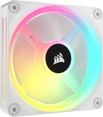 Ventilatorë Corsair iCUE LINK QX120, RGB, 120mm, Triple Kit, i bardhë