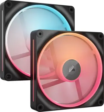 Ventilator për kasë, Corsair iCUE LINK LX140R RGB CO-9051052-WW 140mm, e zezë, paketë dyshe