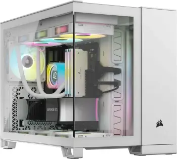 Kasë Corsair 2500X RGB Midi Tower mATX e bardhë