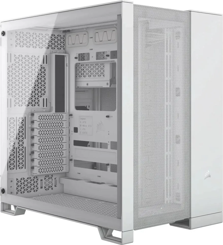 Kasë Corsair 6500D Airflow, Midi Tower, xham i temperuar, e bardhë - 2
