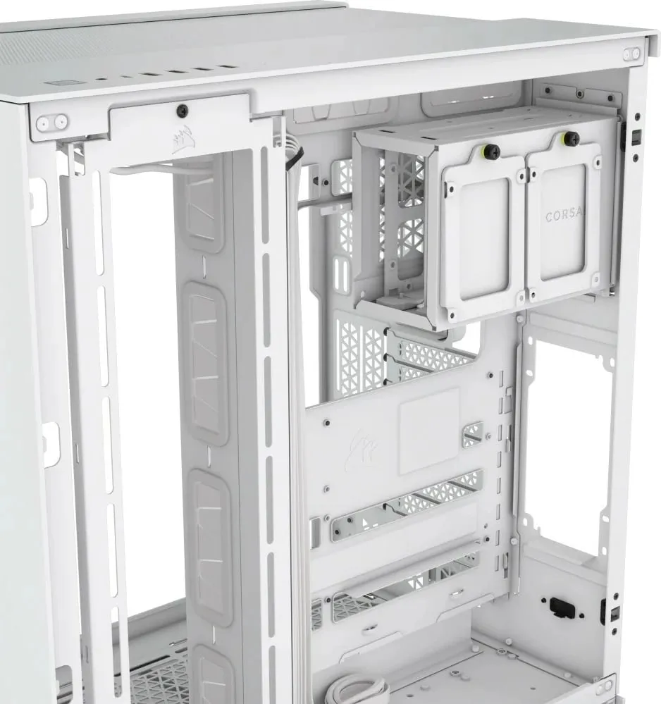 Kasë Corsair 6500D Airflow, Midi Tower, xham i temperuar, e bardhë - 4