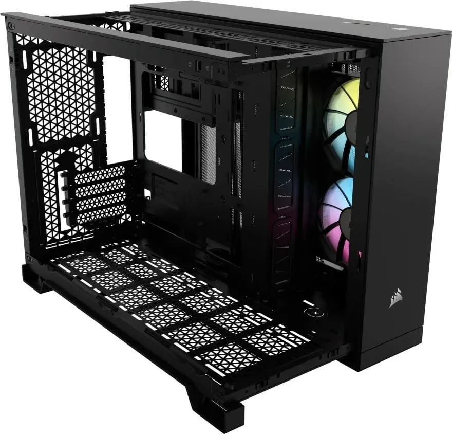 Kasë Corsair 2500X RGB Midi Tower mATX, e zezë - 3