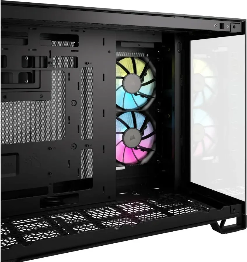 Kasë Corsair 2500X RGB Midi Tower mATX, e zezë - 4