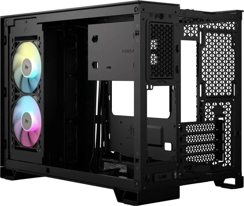 Kasë Corsair 2500X RGB Midi Tower mATX, e zezë - 5