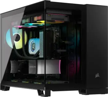 Kasë Corsair 2500X RGB Midi Tower mATX, e zezë