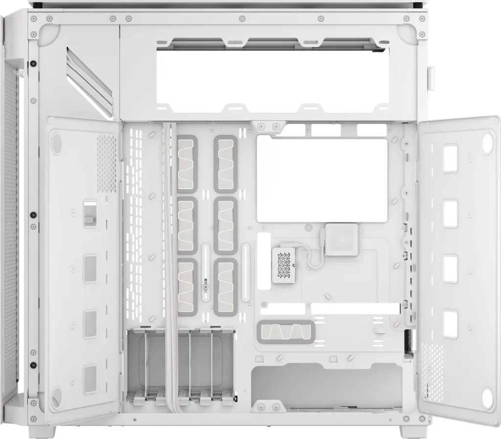 Kasë Corsair 9000D iCUE LINK AIRFLOW, super-tower, e bardhë - 4