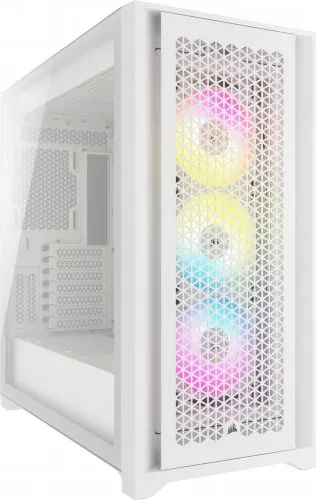 Kasë Corsair iCue 5000D RGB Airflow (CC-9011243-WW), e bardhë - 1