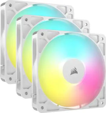 Ventilator kasë kompjuteri Corsair RS120 CO-9050185-WW ARGB 120mm, i bardhë, set 3 copë