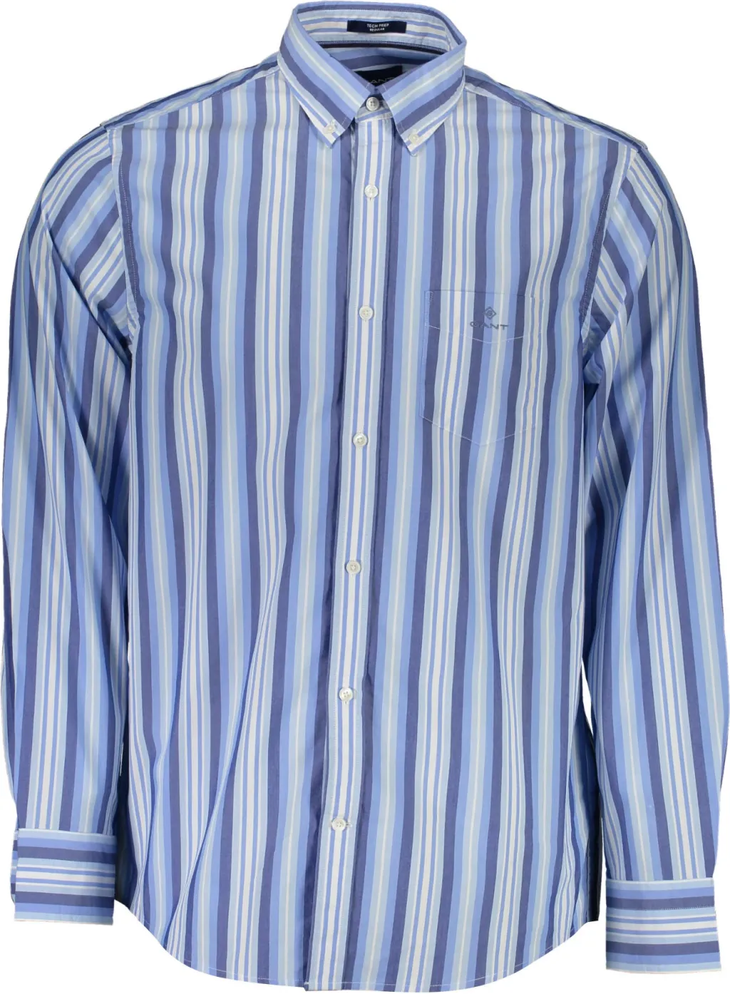 Këmishë GANT long sleeve meshkuj, kaltër e çelët - 1