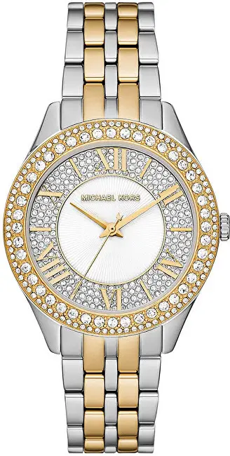 Orë dore për femra Michael Kors Harlowe MK4811, e argjendtë/artë