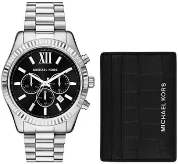 Set për meshkuj Michael Kors MK1091SET, orë dore + kuletë për karta