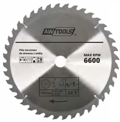 Disk sharrues AWTools (AW48466), 200 x 30/22/16mm - 1