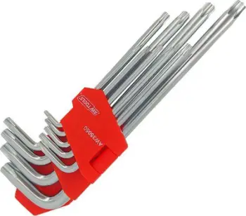 Set çelësa të gjatë AWTools Torx, 9 copë